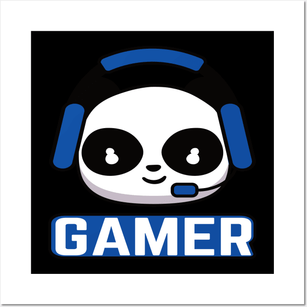 Gamer Panda Wall Art by POS